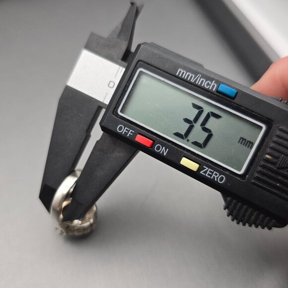 CW Sterling Silver Peach Tourmaline & Marcasite Halo Cathedral Ring Size 7 7.98g - Picture 8 of 13